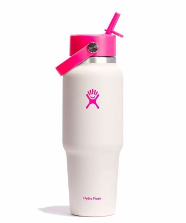 32 oz Wide Mouth Travel Bottle with Flex Straw Cap
